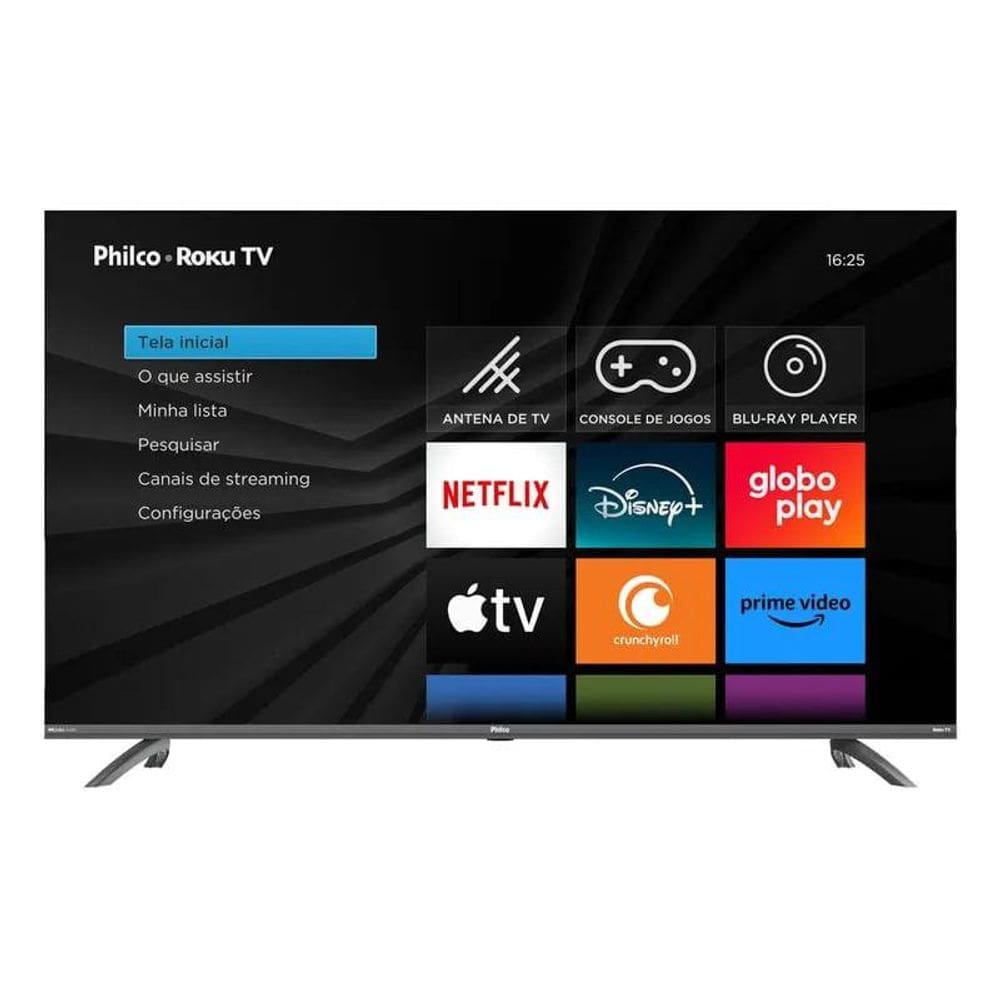 Smart TV Philco Roku TV 55" 4K Led Dolby Áudio PTV55G3ERSGB