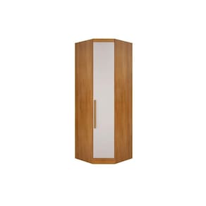 Guarda Roupa Closet Solteiro de Canto Oblíquo Rizon/Linea c/ 1 Porta Cumaru/Fendi 25 - Novo Horizonte