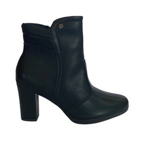 Bota Piccadilly 130239 Feminino Preto cano curto saltinho