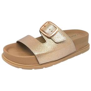 Chinelo Feminino Flatform Metalizado Moderno Beira Rio