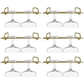 Kit 6 Organizadores Porta Taças 25cm Suportes Para Pendurar Taças