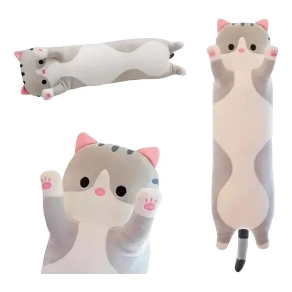 Gato Almofada De Pelúcia 90Cm