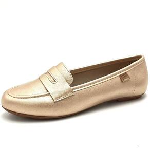 Mocassim Feminino Casual Conforto Metalizado Beira Rio