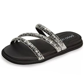 Chinelo Feminino Flat Conforto Casual Tira Strass Beira Rio