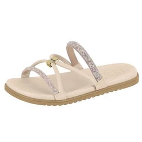 Chinelo Feminino Flatform Conforto Tira Strass Beira Rio