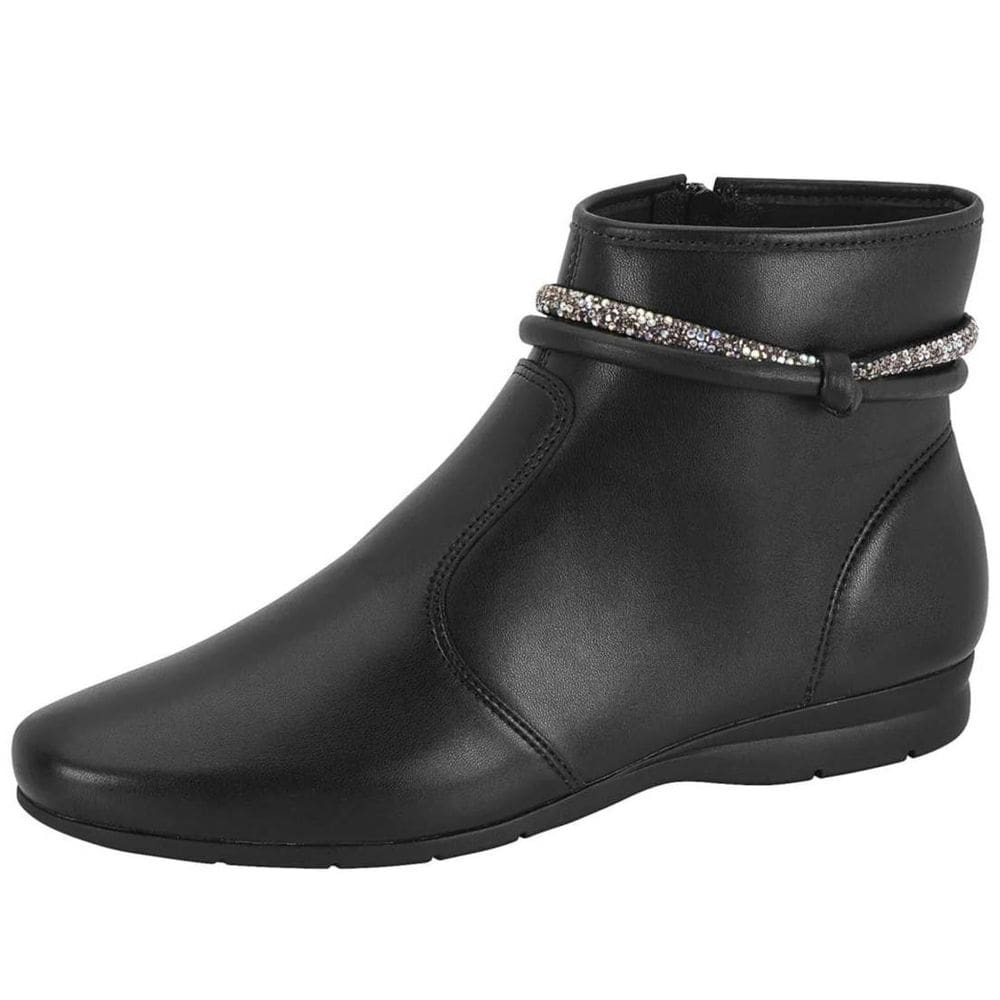 Bota Feminina Cano Baixo Conforto Casual Strass Beira Rio