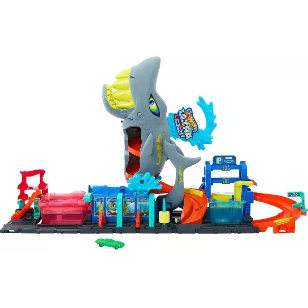 Hot Wheels Pista City Lava-Rápido Mega Tubarão - Mattel