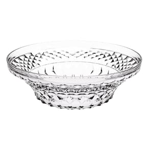 Saladeira Tigela Redonda 3,3L Glassy Crippa Transparente Plástica Salada Pipoca Sobremesa