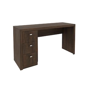 Mesa Reta para Escritório com 3 Gavetas ME4102 Rústico Tecnomobili