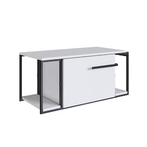 Gabinete Suspenso Para Banheiro 80cm P1019 Branco Sem Cuba