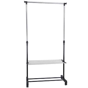 Arara Sapateira Regulável 80 a 155cm Ordene Expositor Calçados Closet Rodinhas My Closet