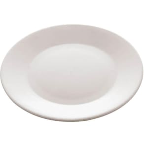Prato para Sobremesa Porcelana Clean 20,5cm Lyor Mesa Posta Pratinho de Lanche