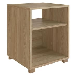 Mesa de Cabeceira Siena Aveiro Oak com Prateleira e Nicho