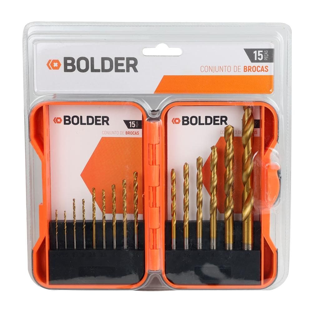 Jogo de Brocas 15 Peças Bolder