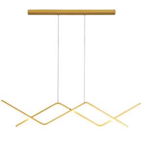 Luminária Pendente Teto 110Cm X 92Cm Linear Dupla Wave Raio