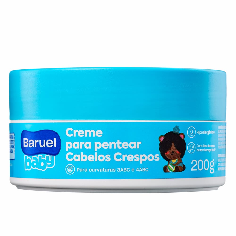 Creme para Pentear Baruel Baby Cabelos Crespos 200g