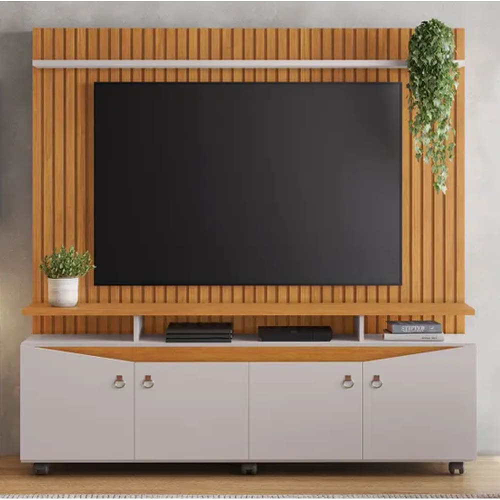 Home Para TV Até 65" Conceito JCM Movelaria - Cinamomo/Off