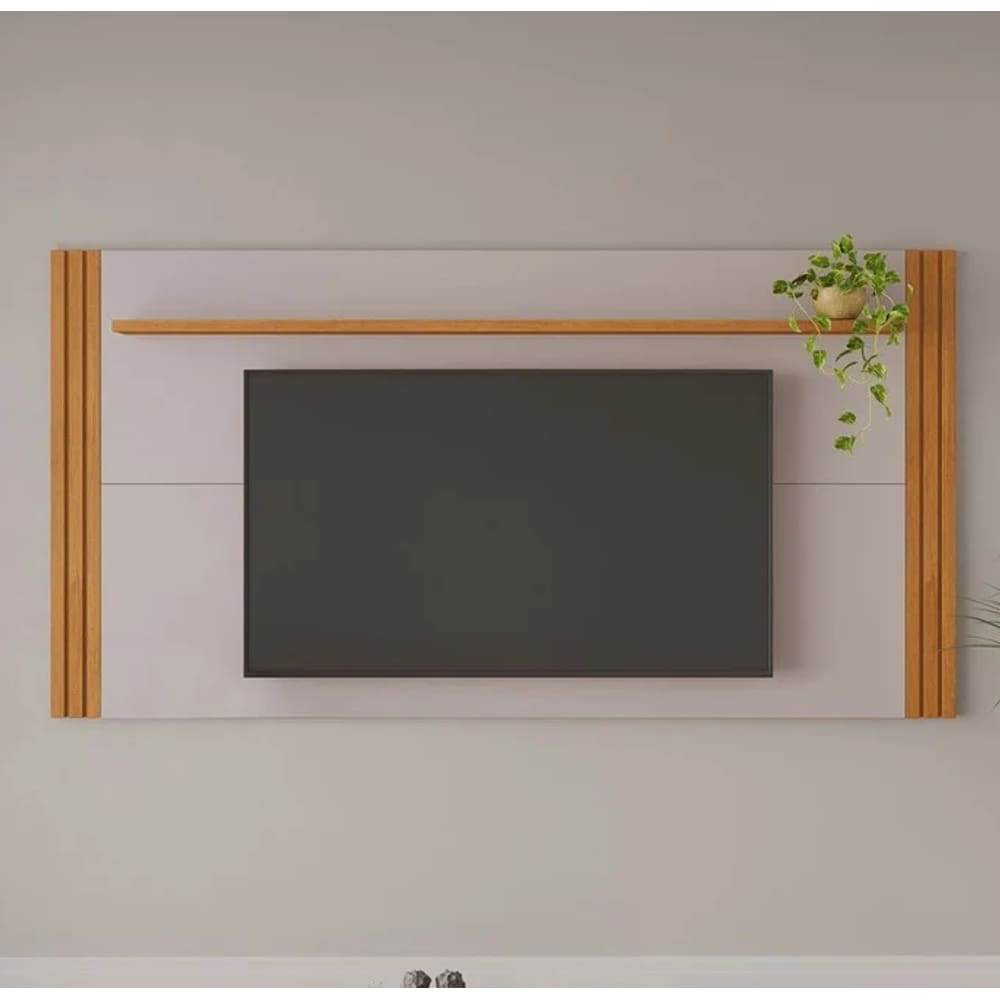 Painel Para TV Até 70" Trunfo JCM Movelaria - Cinamomo/Off