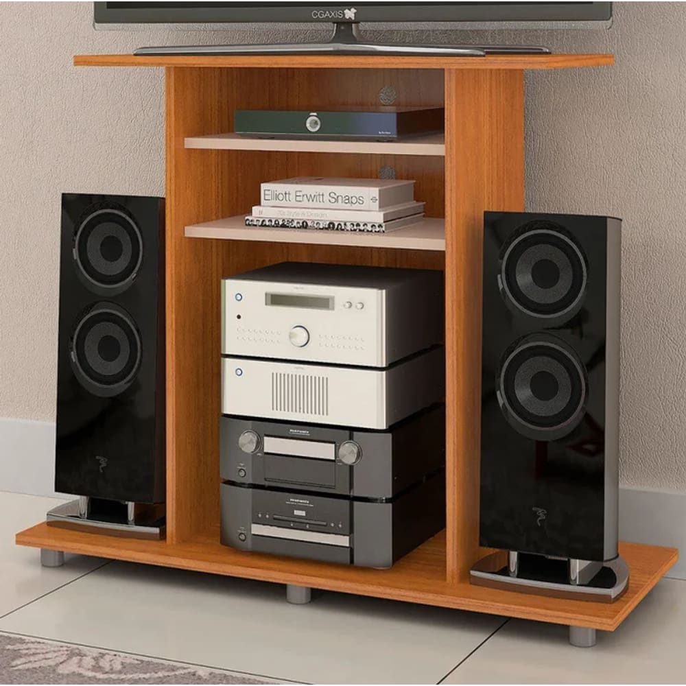 Rack Cipó Para Tv Até 32" JCM Movelaria - Cinamomo/Off