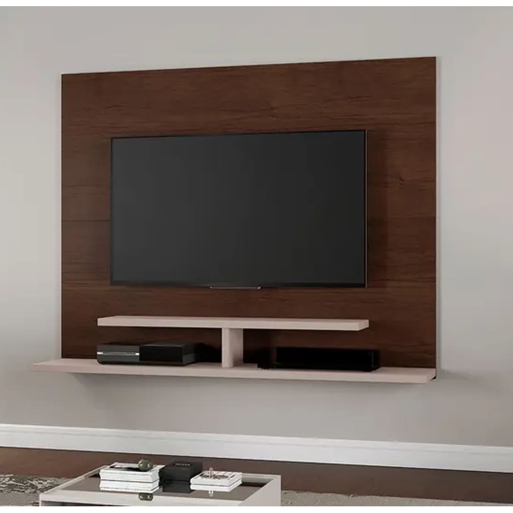 Painel Sion Para Tv Até 56" JCM Movelaria - Café Soft/Off