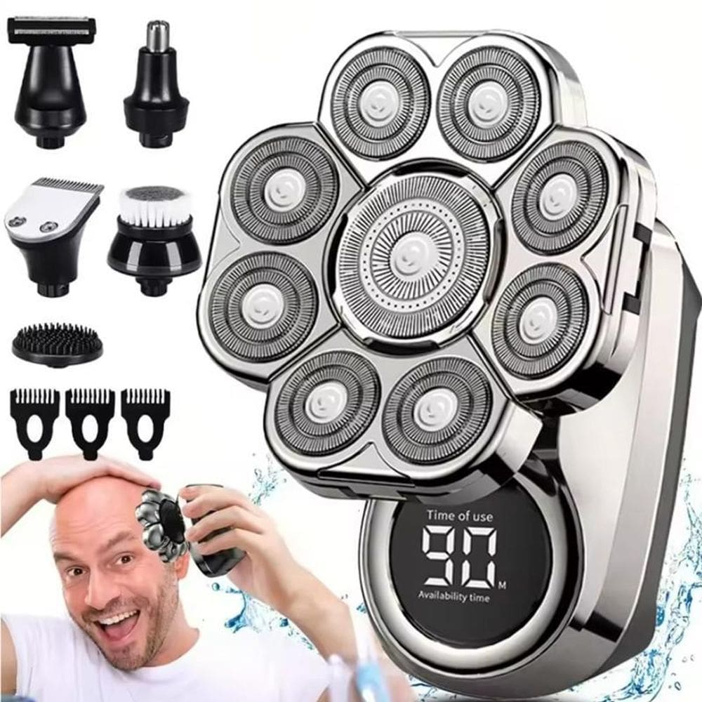 Máquina De Barbear 9 Em 1 Com Lâminas Flexíveis