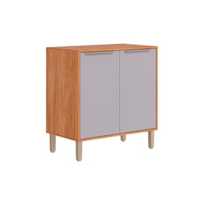 Balcão de Cozinha c/ Tampo Divina c/ 2 Portas 80 cm Cinamomo/Platina - MGM
