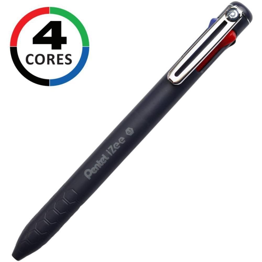 Caneta Esferográfica Izee 4 Cores 0.7mm Azul 12unid - Pentel