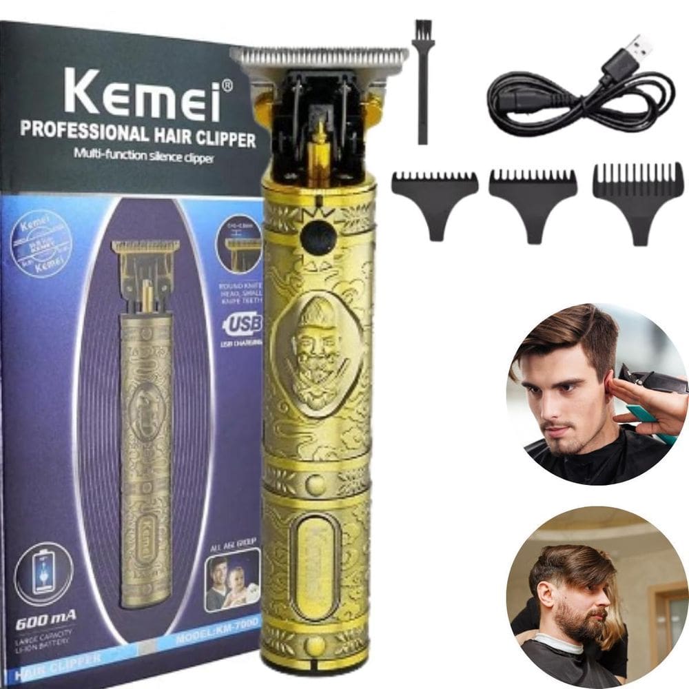 Aparador De Pelo Kmei 1974 Anti-Derrapante Para Contorno