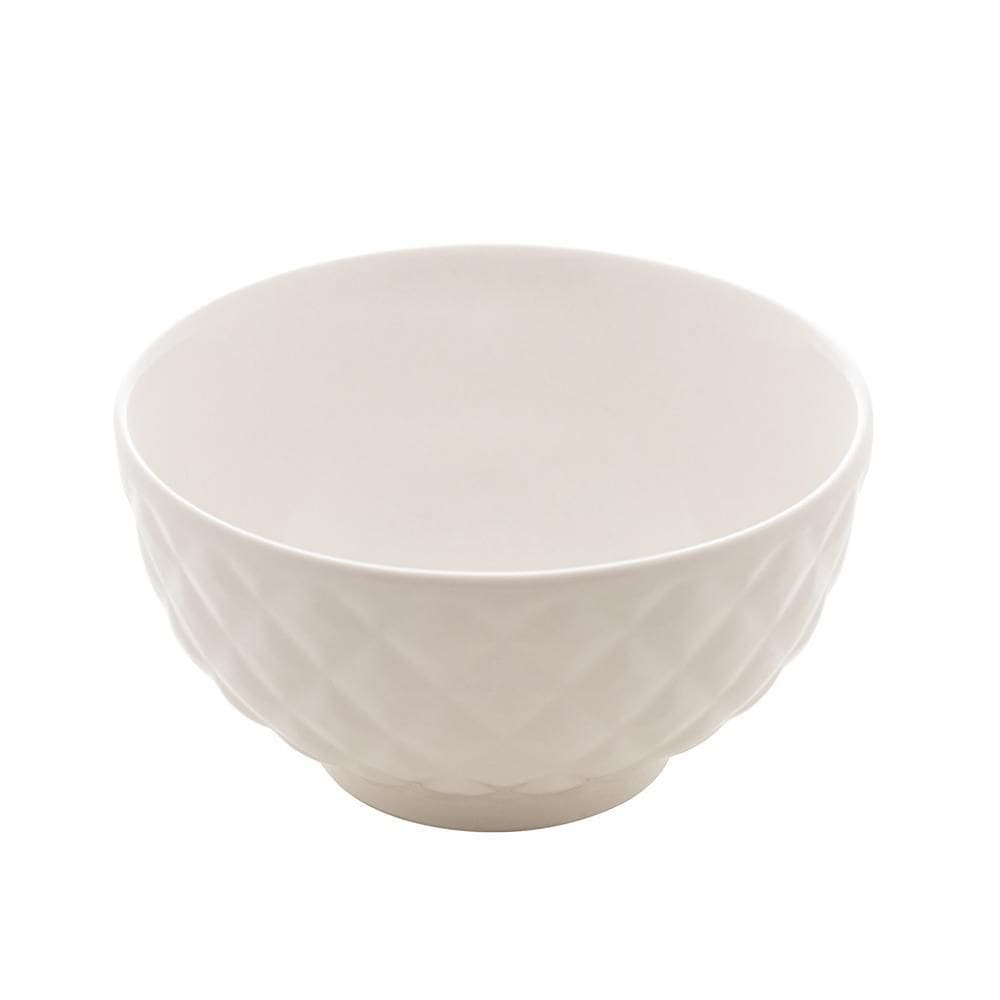 Bowl de Porcelana Diamond Branco 11,5cm -Lyor