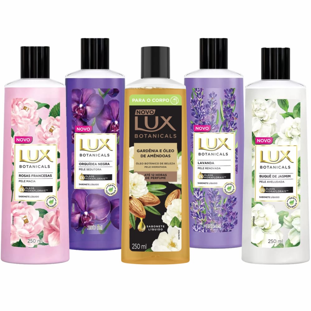 Kit Sabonete Líquido Lux Botanicals - 5 Fragrâncias