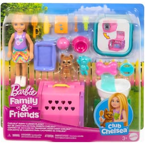 Barbie Family Chelsea Conjunto de Animaizinhos JDF89 Mattel