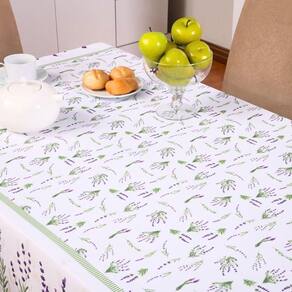 Toalha De Mesa Estampada Allegra 1 Peça 6 Lugares 100% Poliéster - Lavanda