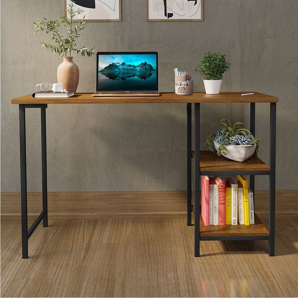 Escrivaninha Mesa Office Estudo Estilo Industrial 110cm KLM Móveis