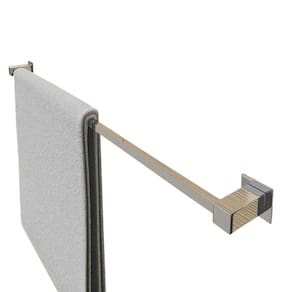 Porta Toalha Inox 60Cm Aço Inox 304 Polido Ou Preto Fosco