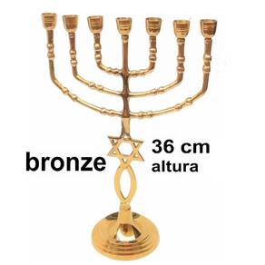 Candelabro Sete Pontas - Menora Grande - De Israel