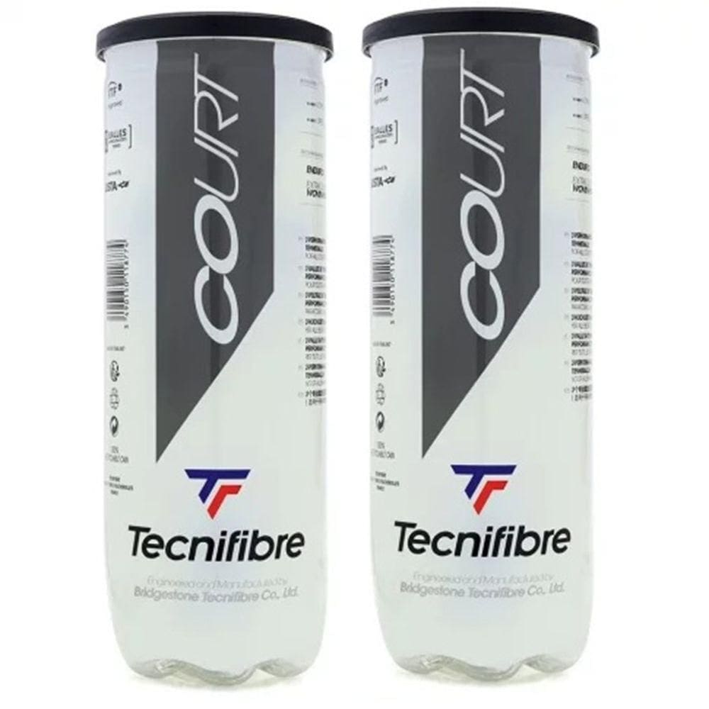 Kit Bola Tenis C 6 Unidades Tecnifibre Court Performance