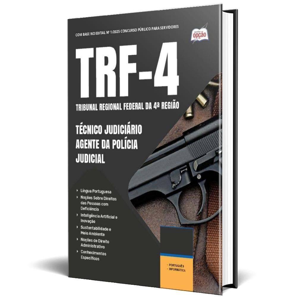 Apostila Trf 4 2025 Técnico Judiciário Agente Da Polícia