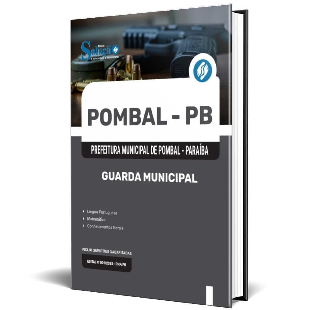 Apostila Prefeitura De Pombal Pb 2025 - Guarda Municipal