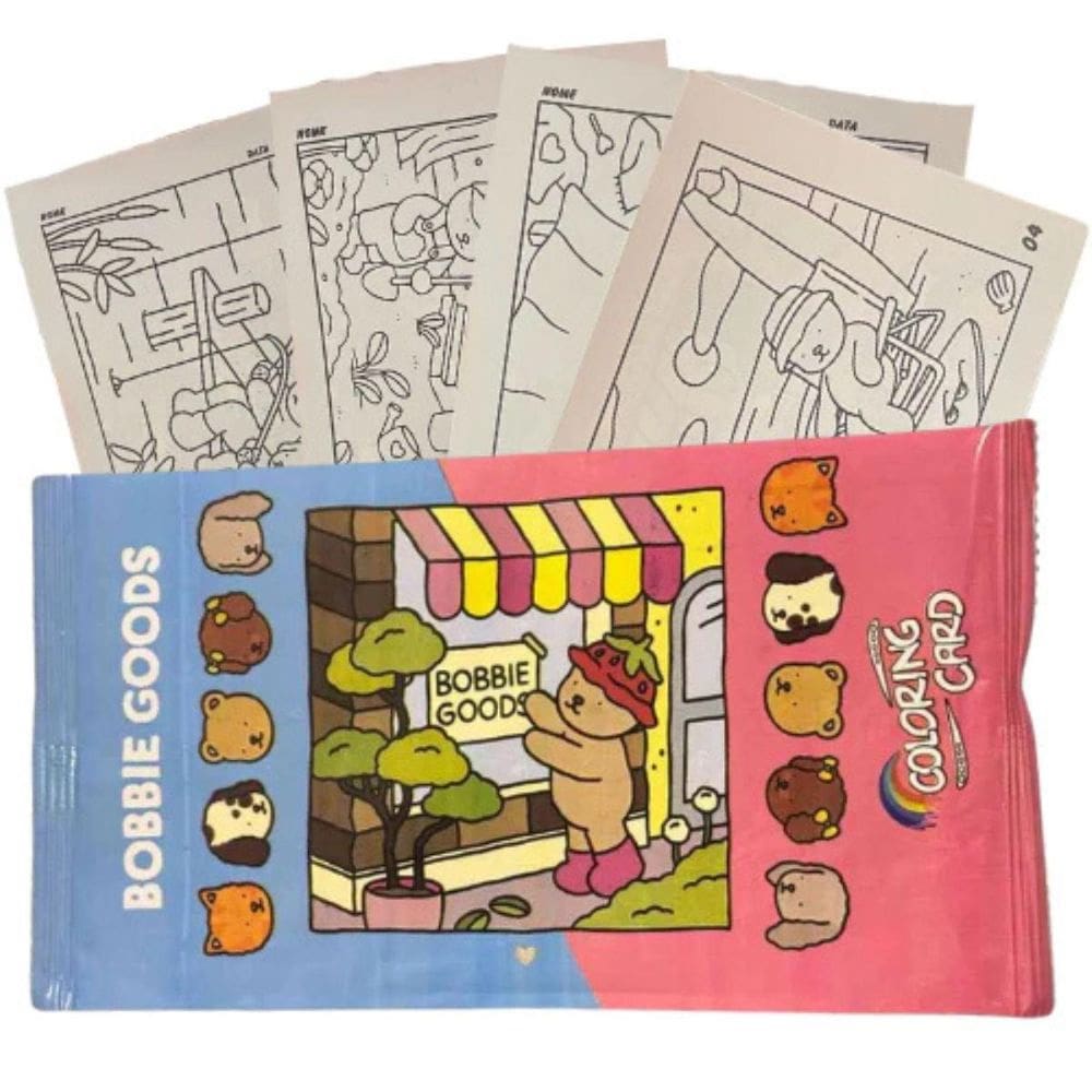 Bobbie Goods Cards Para Colorir Pacote Com 4 Unidades
