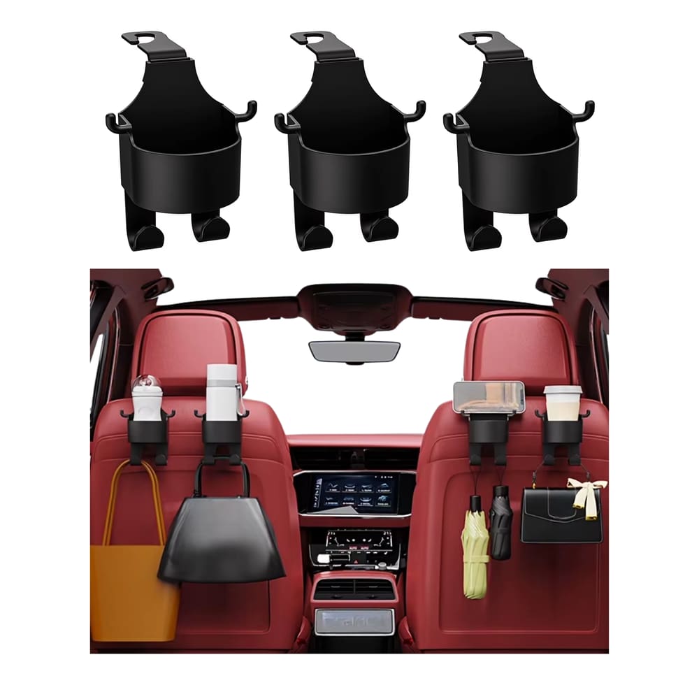 Kit 3 Suporte Copo Lata Bolsa Sacola Motorista UBER 99 Carro