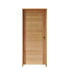 Kit Porta Roma Mista 92 X 2.10 Batente 14 Cm Fechadura Externa Lado Esquerdo - Rodam