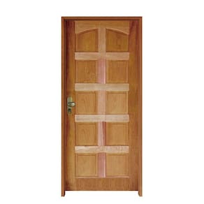 Porta Topázio 82 X 2.10 Batente Misto 11cm Fechadura Externa Lado Direito - Rodam