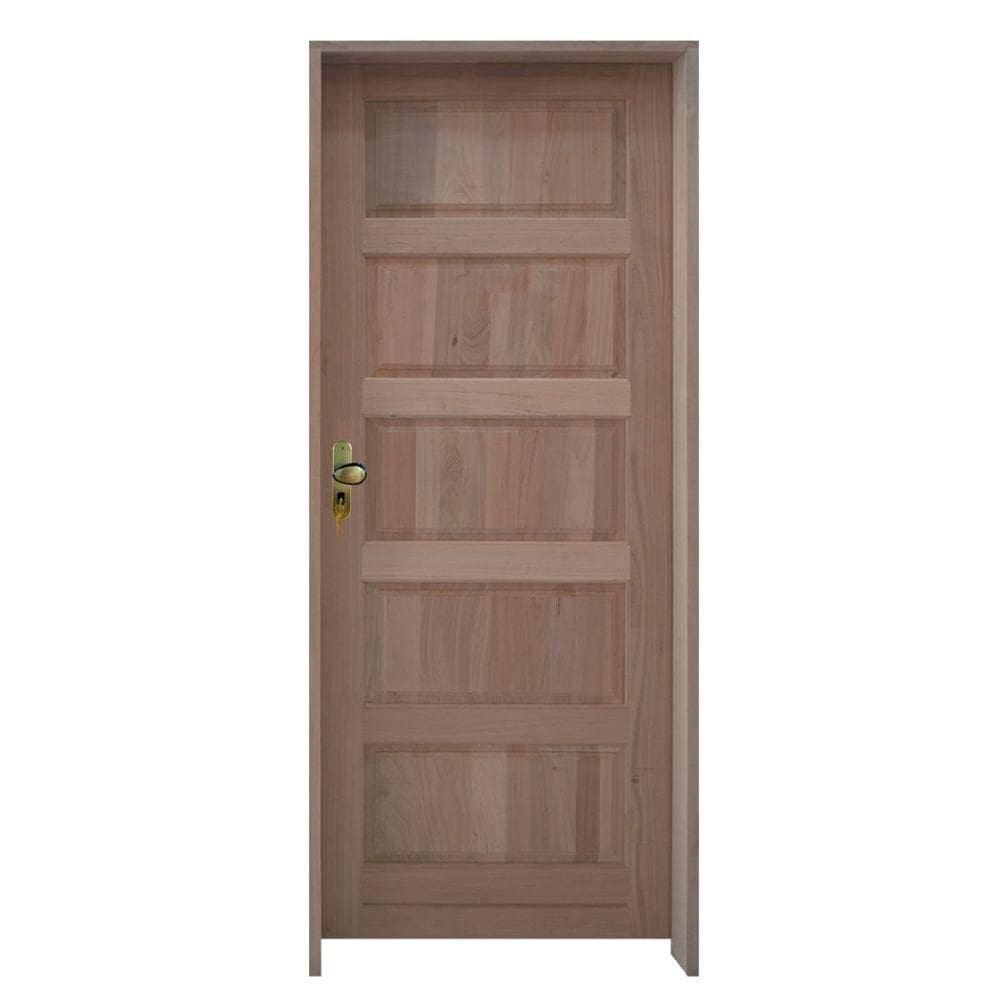 Kit Porta Trento Tauari 92 X 2.10 Batente 14 Cm Fechadura Externa Lado Direito - Rodam