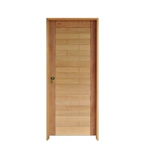 Kit Porta Roma Mista 92 X 2.10 Batente 14 Cm Fechadura Externa Lado Direito - Rodam