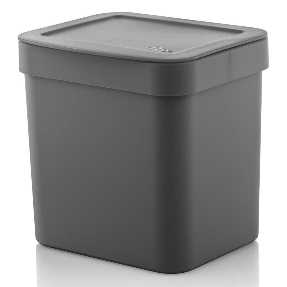 Lixeira 2,5l Trium Ou Compacta Tampa Cozinha Bancada Casa