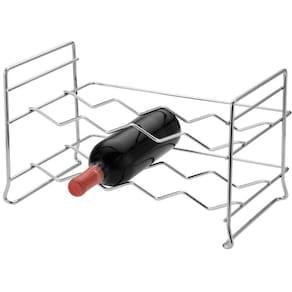 Adega Empilhável 8 Garrafas Vinho Suporte Garrafeira Horizontal