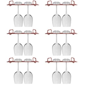 Kit 6 Organizadores Porta Taças 25cm Suportes Para Pendurar Taças