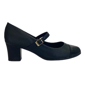 Sapato Boneca Piccadilly 110185 Feminino Preto salto médio