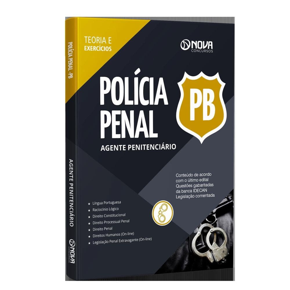 Apostila Polícia Penal Pb 2025 - Agente Penitenciário