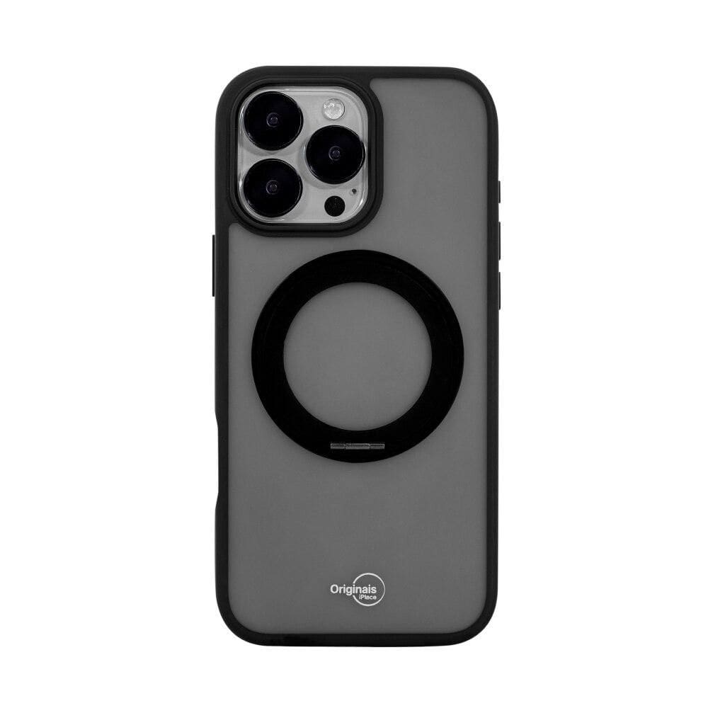 Capa iPhone 16 Pro Max Originais iPlace, Stand Preta